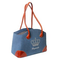 Dogismile 寵物外出單肩包, 皇冠藍