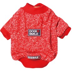 Dogismile 狗狗時尚混色針織衫, 紅色