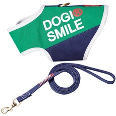 도기스마일 컴포터블 가슴줄세트 클래식, 그린, 1개