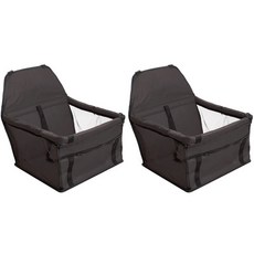 블럭마트 차량용 애견카시트, 블랙, 2개