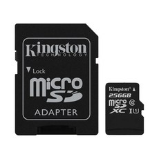 킹스톤테크놀로지 Micro SD Card SDC10G2, 256GB, 1개