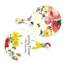 Loem Design PrettyRoses 圓形上菜砧板 2件組, PrettyRoses, LovelyFlower, 1套