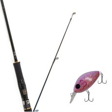 Won Da Avalon捲線器擬餌釣竿 662ML+Damiki DC-100硬餌擬餌 55mm 228H SPINE ILLUSION, 1套