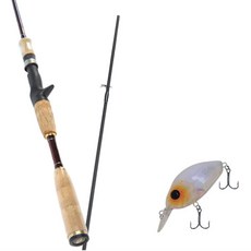 Won Da Besta路亞竿 632MBC+Damiki DC-100硬體餌路亞 55mm 269T ORANGE SPOT PEARL, 1套