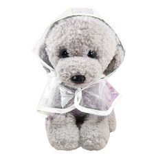 積木超市 寵物雨衣, 白色