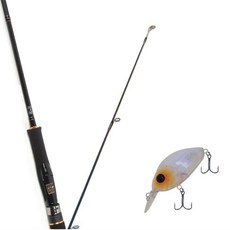 Wonda Avalon 直柄路亞竿 602M + Damiki DC-100 硬餌 55mm 269T ORANGE SPOT PEARL, 1套