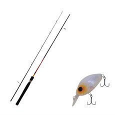 Apice Fire Storm巴斯路亞竿 S662ML+Damiki DC-100硬餌路亞 55mm 269T ORANGE SPOT PEARL, 1套