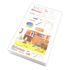 PREISER 複製品 1/87 遊樂場騎公仔套組 PRS173511FG, 1套