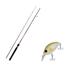Apice Fire Storm釣魚竿 S662ML+Damiki DC-200硬餌路亞 55mm005 AYU, 1套