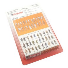 PREISER 複製品 1/87 警察警察未上漆人偶套組 PRS16350FG, 1套