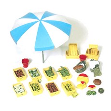 PREISER 複製品 1/22.5 盒裝蔬菜套件未上漆微型配件公仔套組 PRS45207FG, 1套