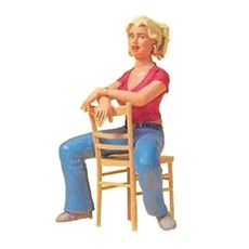 PREISER 複製品 1/22.5 年輕女子彩繪微型人物 PRS455082FG, 1個