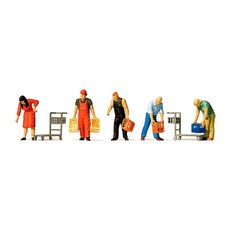 PREISER 複製品 1/87 飲料/酒架公仔套組 PR106564FG, 1套