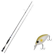 Aomax Neo Black Spinning Type擬餌釣竿 S-702ML+Damiki DC-200硬體擬餌 55mm005 AYU, 1套