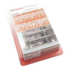 PREISER 複製品 1/50 人未上漆人偶 60p 套組 PRS68290FG, 1套