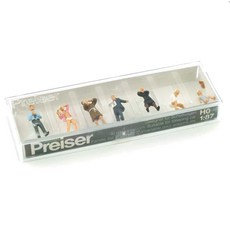 PREISER 複製品 1/87 浴室裡的人彩繪微型人偶套組PRS103884FG, 1套