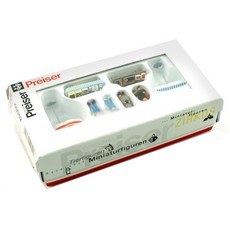 PREISER複製品1/87街頭商店與人上色迷你模型 6入組 PRS100524FG, 1套