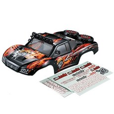 Replica 1/10 Short Course Truck/Monster 噴漆完成車殼+配件 全選項類型 RC零件 KIL480494, 混色, 1套