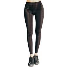 DM女款全黑肚臍瑜珈運動緊身褲