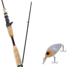 Won Da Besta路亞竿 632MBC+Damiki DC-200硬餌路亞 55mm 269T ORANGE SPOT PEARL, 1套