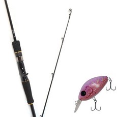 Won Da Avalon餌魚餌釣魚竿 632M+Damiki DC-200硬餌餌釣魚竿 55mm 228H SPINE ILLUSION, 1套