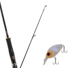 Won Da Avalon捲線器擬餌釣竿 602ML+Damiki DC-200硬餌擬餌 55mm 269T ORANGE SPOT PEARL, 1套