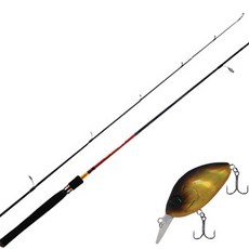 Apice Fire Storm釣魚竿 S662ML+Damiki DC-200硬餌餌魚竿 55mm 236H BLACK GOLD HOLO, 1套