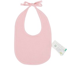 Natura Organic 平紋棉布圍兜, 粉色, 1入