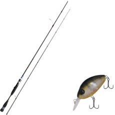 Aomax Neo Black Spinning Type擬餌釣竿 S-662ML+Damiki DC-200硬餌擬餌 55mm 305H SUN FISH, 1套