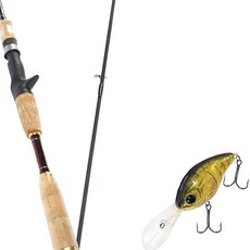 Won Da Besta路亞竿 632MBC+Damiki DC-300硬餌路亞 55mm 322H SOFT SHELL, 1套