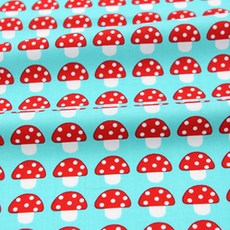 Robert Kaufman棉質Woodland蘑菇布料, 天空