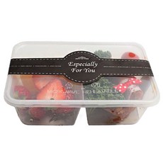 耐熱飯盒 2格款 8入+貼紙 黑色 8入, 1組, 8入