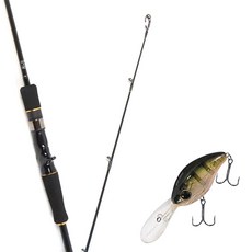 Won Da Avalon Bait 632M擬餌釣竿+Damiki DC-300硬體擬餌 55mm 305H SUN FISH, 1套