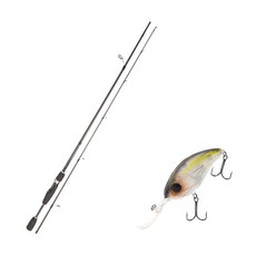 Youngkwu產業Blue Force Starzen擬餌竿 S66ML+Damiki DC-400硬體擬餌 70mm 311H NATURAL LIST, 1套