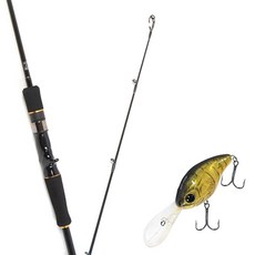 Won Da Avalon Bait 632M擬餌釣竿+Damiki DC-300硬擬餌 55mm 322H SOFT SHELL, 1套