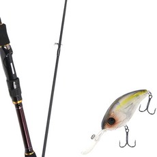 Won Da Besta路亞竿 662MSP+Damiki DC-400硬餌路亞 70mm 311H NATURAL LIST, 1套