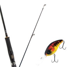 Won Da Avalon捲線器擬餌釣竿 662M+Damiki DC-400硬餌擬餌 70mm 316H RED GILL, 1套