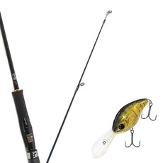 Won Da Avalon捲線器擬餌釣竿 662M+Damiki DC-300硬餌擬餌 55mm 322H SOFT SHELL, 1套