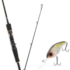 Won Da Avalon Bait 632M擬餌釣竿+Damiki DC-400硬體擬餌 70mm 311H NATURAL LIST, 1套