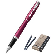 PARKER 派克 Urban N Core 鋼筆實惠組合, F, 活力洋紅