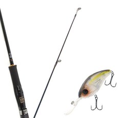 Won Da Avalon捲線式擬餌釣竿 662ML+Damiki DC-400硬餌擬餌 70mm 311H NATURAL LIST, 1套