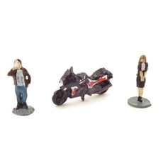 CENTURY WINGS複製品1/144 MOTORCYCLE FIGURE SET CE670457FG 摩托車人物模型, 混色