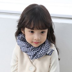 미미키드 유아동용 머플러 폴로체크