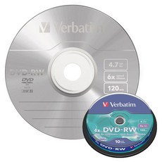 Verbatim 威寶 DVD-RW 空白光盤 4X 4.7GB 10p + 蛋糕桶, 單品