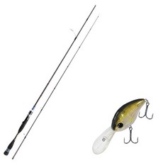 Aomax Neo Black Spinning Type擬餌竿 S-662ML+Damiki DC-300硬餌擬餌 55mm 304H SP AYU, 1套