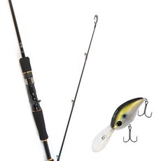 Wonda Avalon 假餌路亞釣竿 632M + Damiki DC-300 硬式假餌路亞 55mm 003 SHAD, 1套