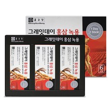 종근당건강 그레잇데이 홍삼녹용, 3개, 100ml