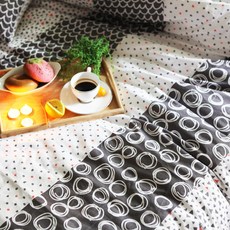 Fabric Art純棉20支布料北歐4種繪圖, 混色