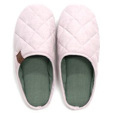 Bo Well 女款復古棉質絎縫拖鞋, Indie Pink