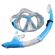 아티나 스노클링 세트 ASS-J162 청소년 스노클 잠수경, 블루